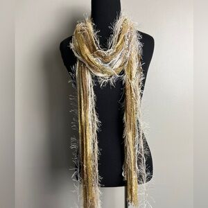 Golden bohemian scarf